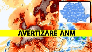 ANM, avertizare de vreme severă imediată! Fenomene meteo periculoase în România