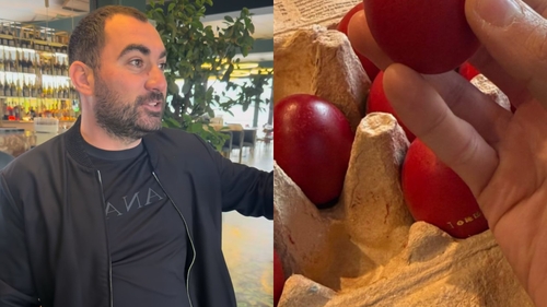 Ce și-a inscripționat Pescobar pe ouăle de Paște. Fanii patronului de la Taverna Racilor au crezut că nu văd bine!