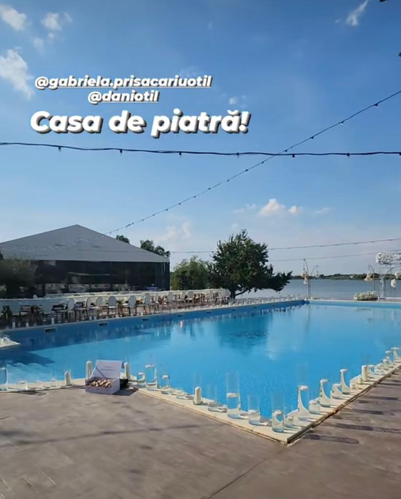 Dani Oțil și Gabriela Prisăcariu, nuntă la piscină/Foto: Instagram