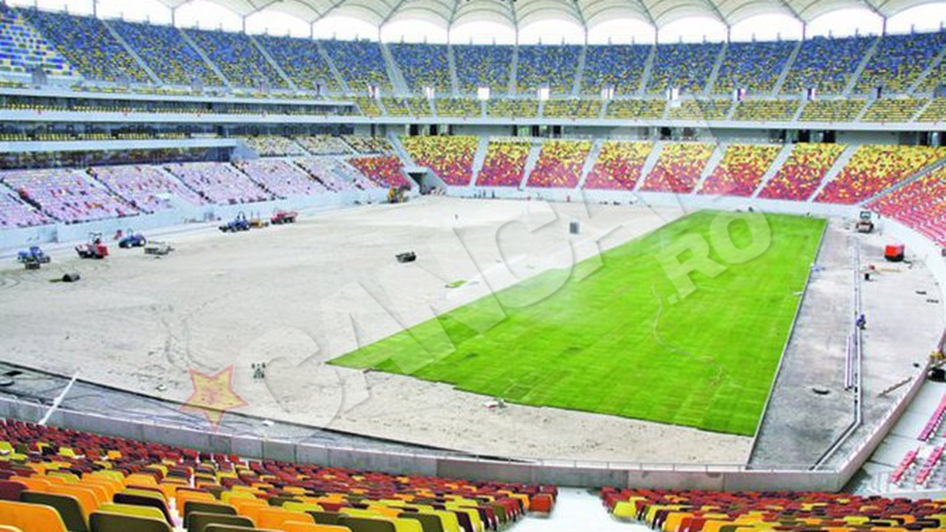 Arena Nationala are gazon de cea mai buna calitate, adus din Italia