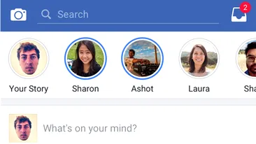 Facebook introduce Facebook Stories în aplicaţia de mobil. Cât timp vor putea fi urmărite imaginile şi clipurile