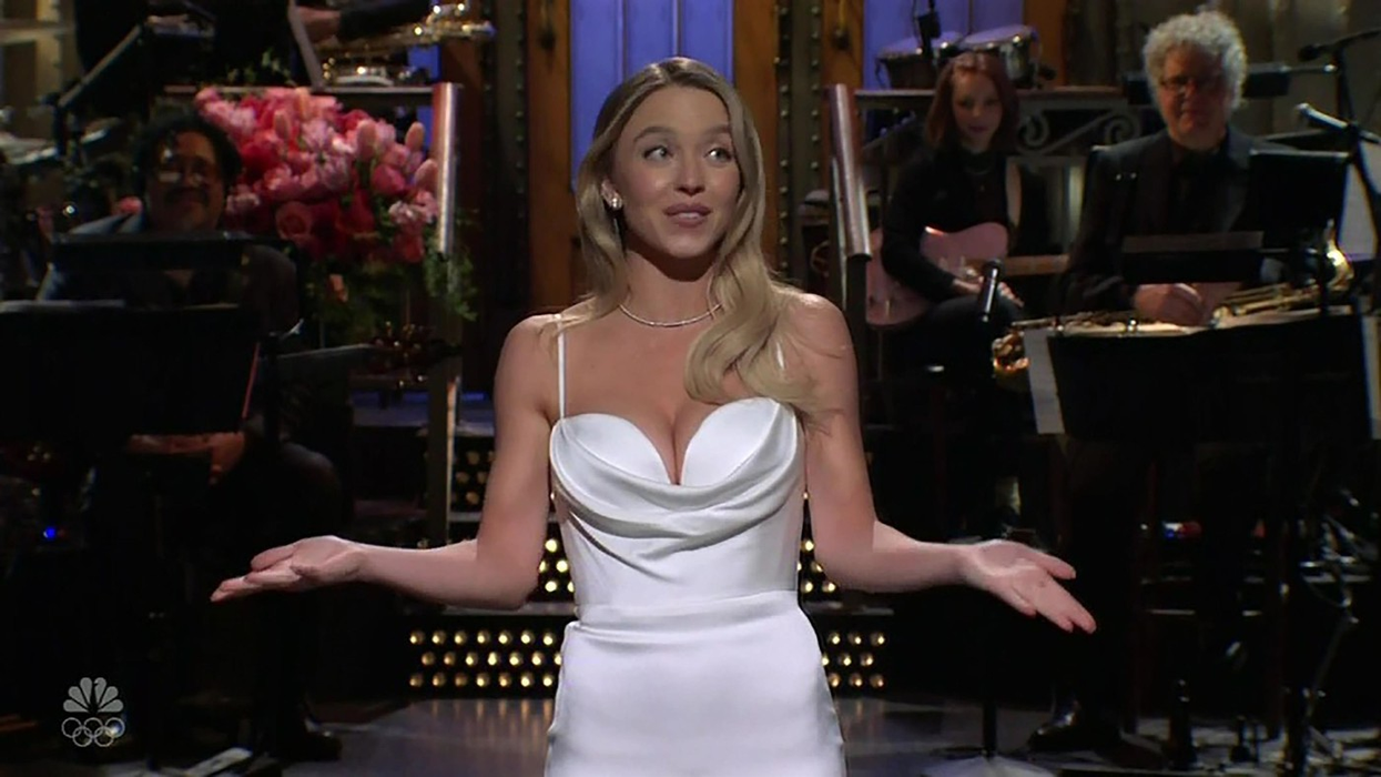 Sydney Sweeney la Saturday Night Live, martie 2024. Foto: Profimedia