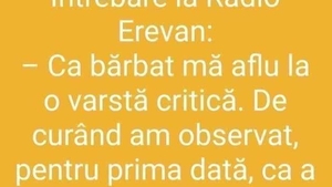 BANCUL ZILEI: Întrebare la Radio Erevan: „Este un semn rău când observ că nu merge”