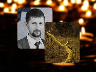 El este Petru Iacob, inginerul silvic care a murit după ce o creangă i-a căzut în cap. Avea 46 de ani