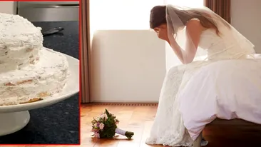Cel mai urât tort de nuntă din istorie! Ce a primit o mireasă, după ce a comandat prăjitura mult visată