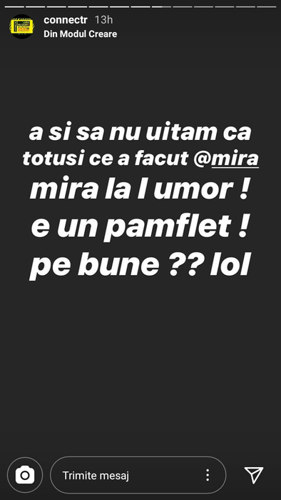 Connect-R a făcut-o cu ou și cu oțet pe Mira, după roast-ul acid la adresa lui de la iUmor: “Să accepți un text total rasist, sunt total dezamăgit!”
