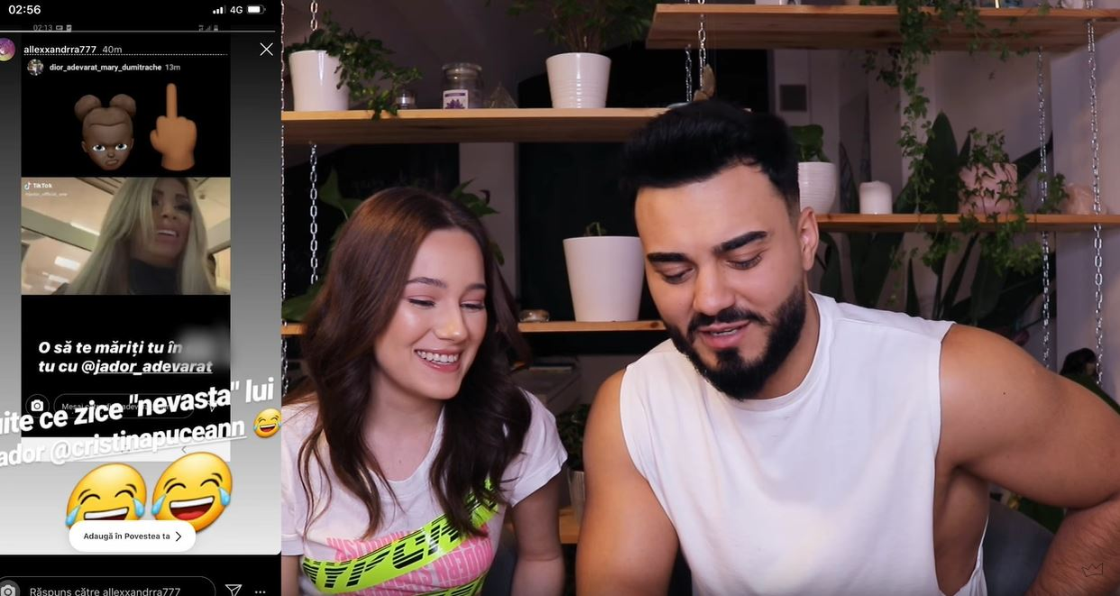 Jador și Cristina Pucean sunt împreună?! Ce poză sexy i-a trimis dansatoarea care concurează la Românii au Talent