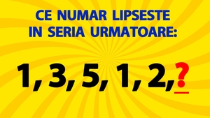 Test de inteligență pentru genii | Ce număr lipsește în seria următoare: 1, 3, 5, 1, 2?