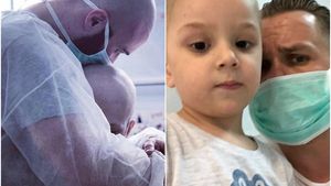 Codin Maticiuc și Mihai Bendeac au vizitat copiii bolnavi de cancer dintr-un spital: "De la doi păcătoși, acum, în Săptămâna Mare transmitem sănătate"