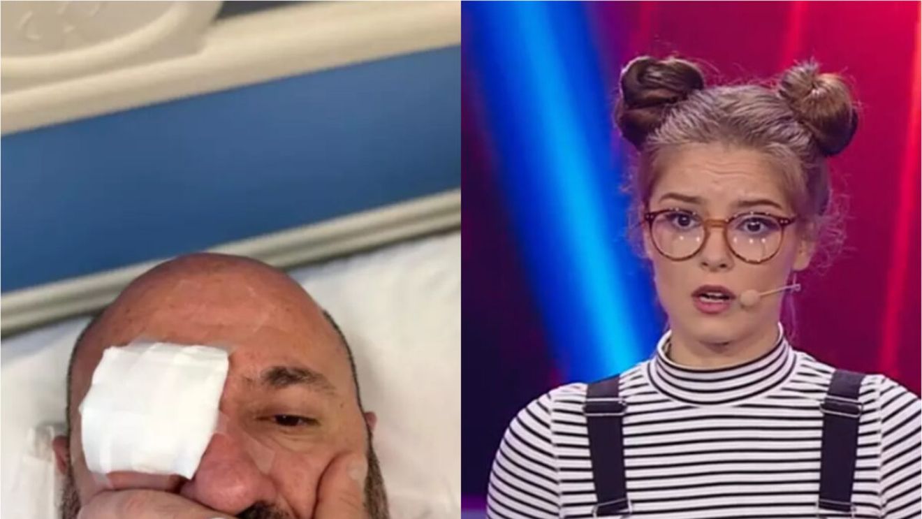 Cum a reacţionat Doina Teodoru, după ce l-a văzut pe Cătălin Scărlătescu în spital, cu un ochi pansat: "Sunt la filmări..."