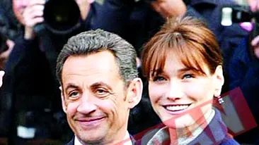 Carla Bruni, la cutite cu sotul ei