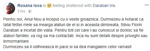 El este poliţistul care a murit chiar în prima zi a anului! Fosta sotie este distrusă de durere: „Pentru noi, Anul Nou a început cu o veste groaznică…”