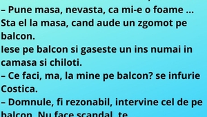 Bancul de vineri seara | Costică vine acasă uşor afumat
