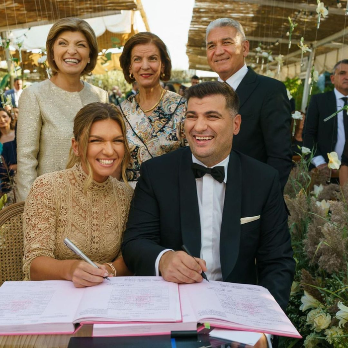 Simona Halep și Toni Iuruc, la cununie / Sursă foto: social media