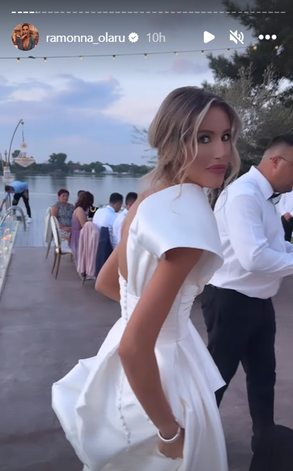 Dani Oțil și Gabriela Prisăcariu, la nunta lor / Foto: Instagram