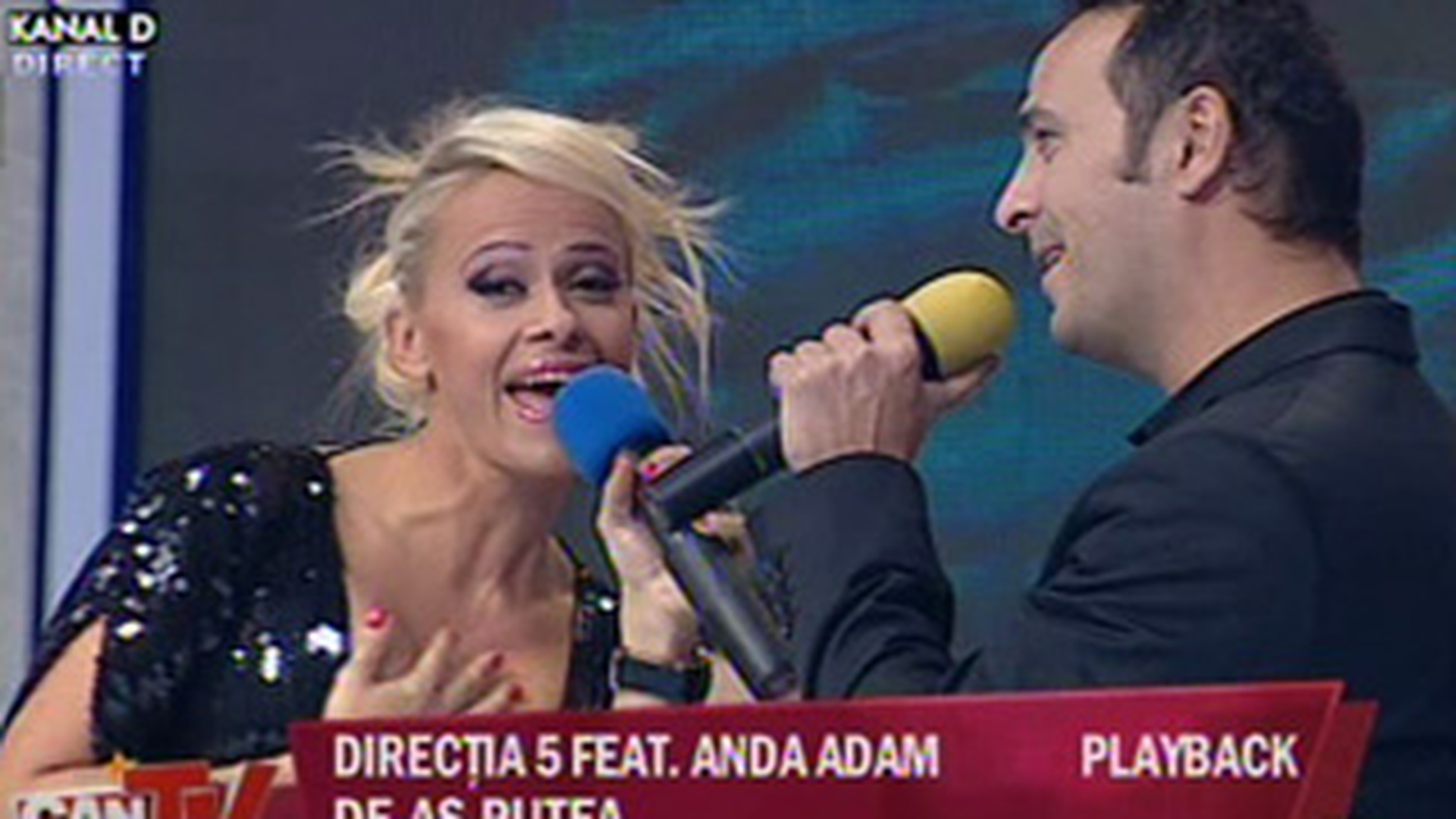 VIDEO Giulia Anghelescu, insarcinata in 8 luni, a cantat la CANCAN TV cu baietii de la Directia 5! Asculta aici melodiile lor de dragoste!