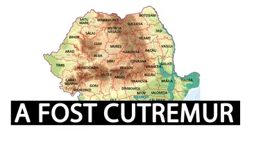 Cutremur în România, luni dimineață, la ora 01:34. Unde s-a simțit