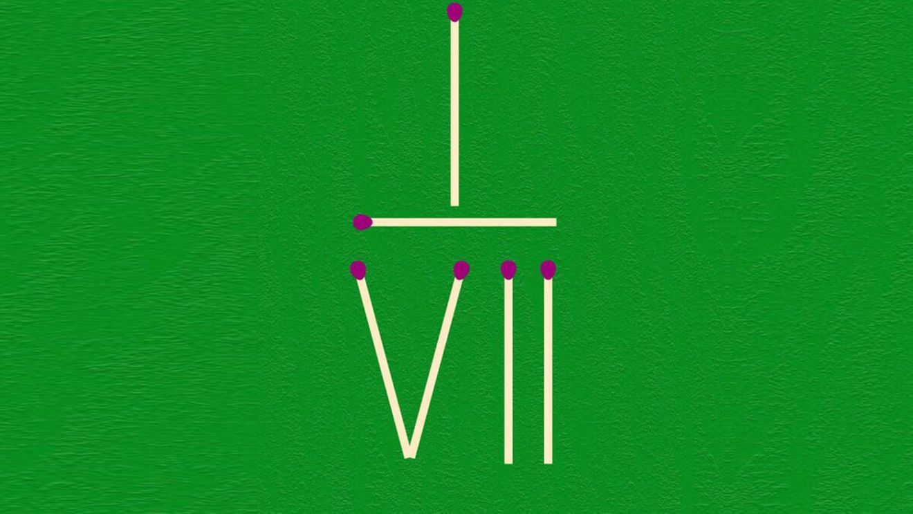 Test IQ exclusiv pentru genii|  Mutați un singur chibrit, pentru a transforma 1/7 în 1