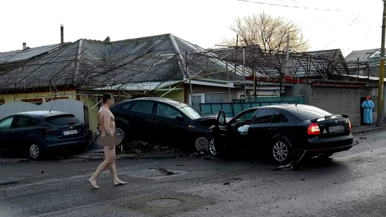 Accident în Constanţa! Șoferul vinovat a coborât de la volan gol pușcă