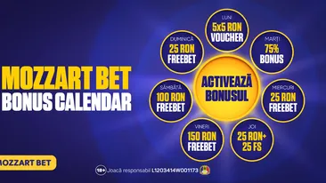 (P) Bonus Calendar la Mozzart Bet: 23 septembrie, Calendarul premiilor