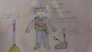 Profesoara i-a spus să deseneze un erou, iar copilul a desenat un gunoier! Motivul emoţionant pentru care a făcut asta 