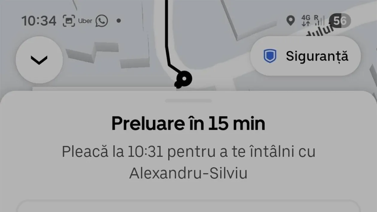 Ce mesaj i-a trimis un șofer BOLT, supărat că s-a scumpit benzina, unui client care tocmai comandase o cursă