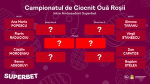 Capatos a vrut să-și "rupă" adversarul. Vezi SuperCampionatul vedetelor de ciocnit ouă de Paște!