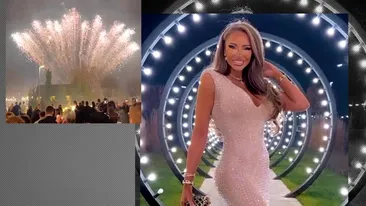 Bianca Drăgușanu, distracție maximă de Revelion. Sexy-blonda a făcut show în localul lui Gabi Bădălău