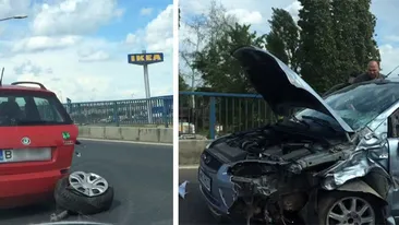 Accident violent pe DN1. Impactul a fost atât de puternic, încât...
