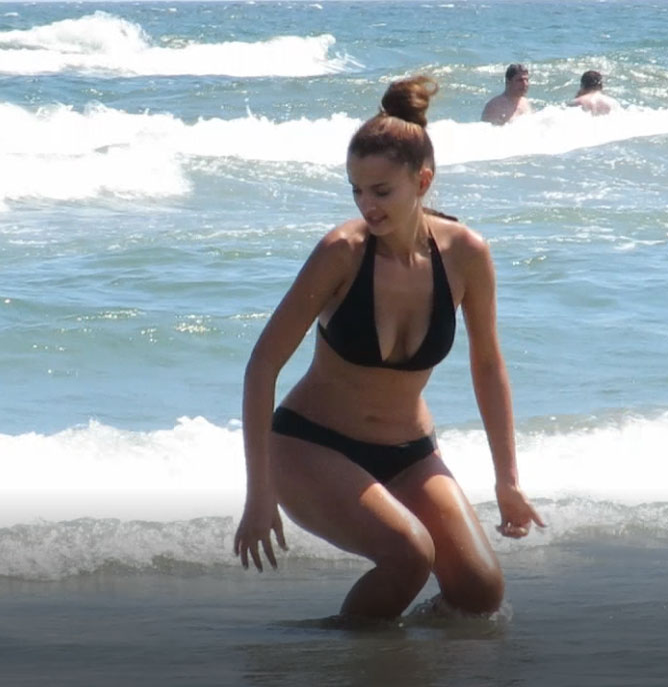 Bianca Marina, o apariție de senzație la Mamaia