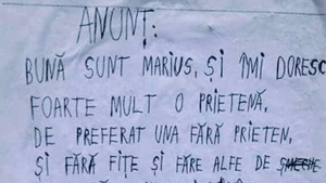 Anunțul disperat al unui băiat pentru fetele dornice să înceapă o relație: „Îmi doresc foarte mult o prietenă...”