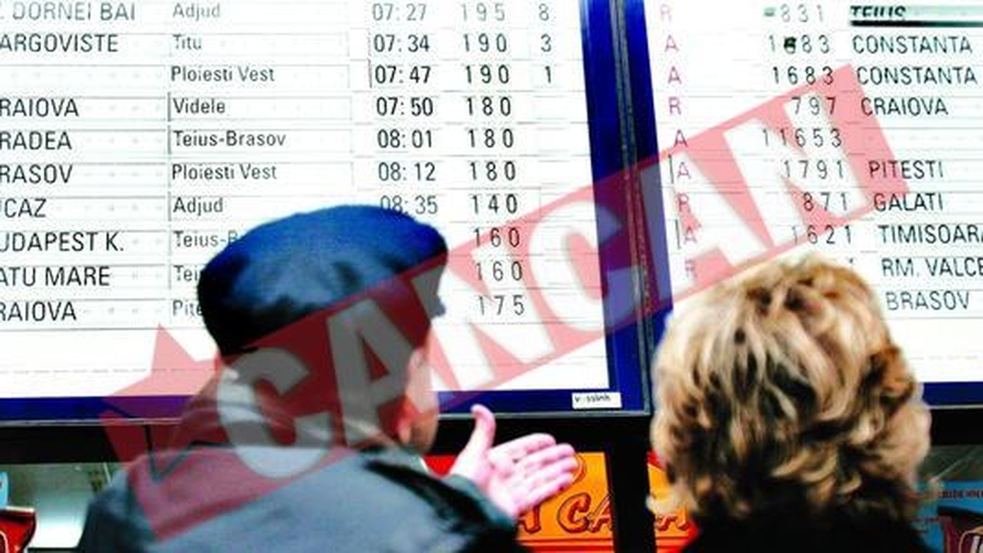 Traficul feroviar, paralizat, ieri, timp de trei ore