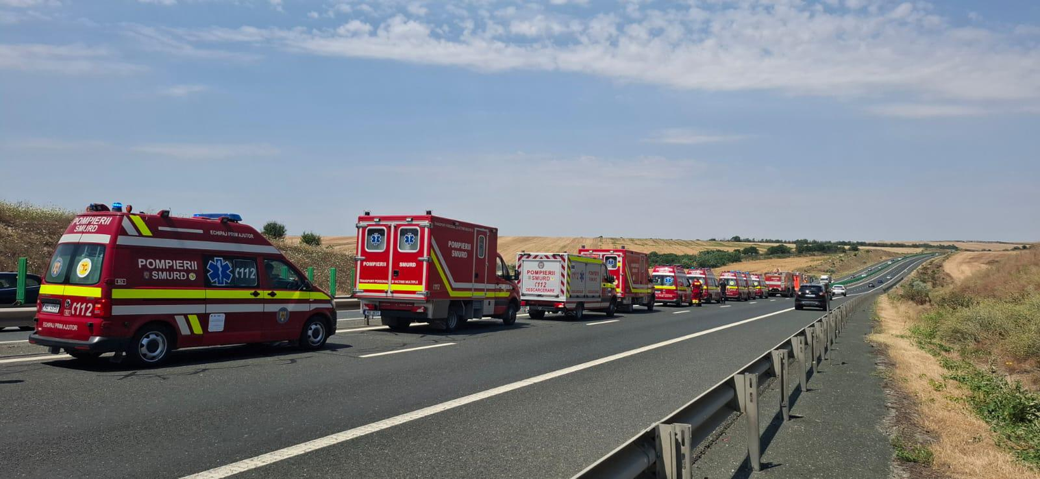 BREAKING! Accident pe Autostrada Soarelui, s-a activat Planul Roșu. Anunț despre cele 16 victime