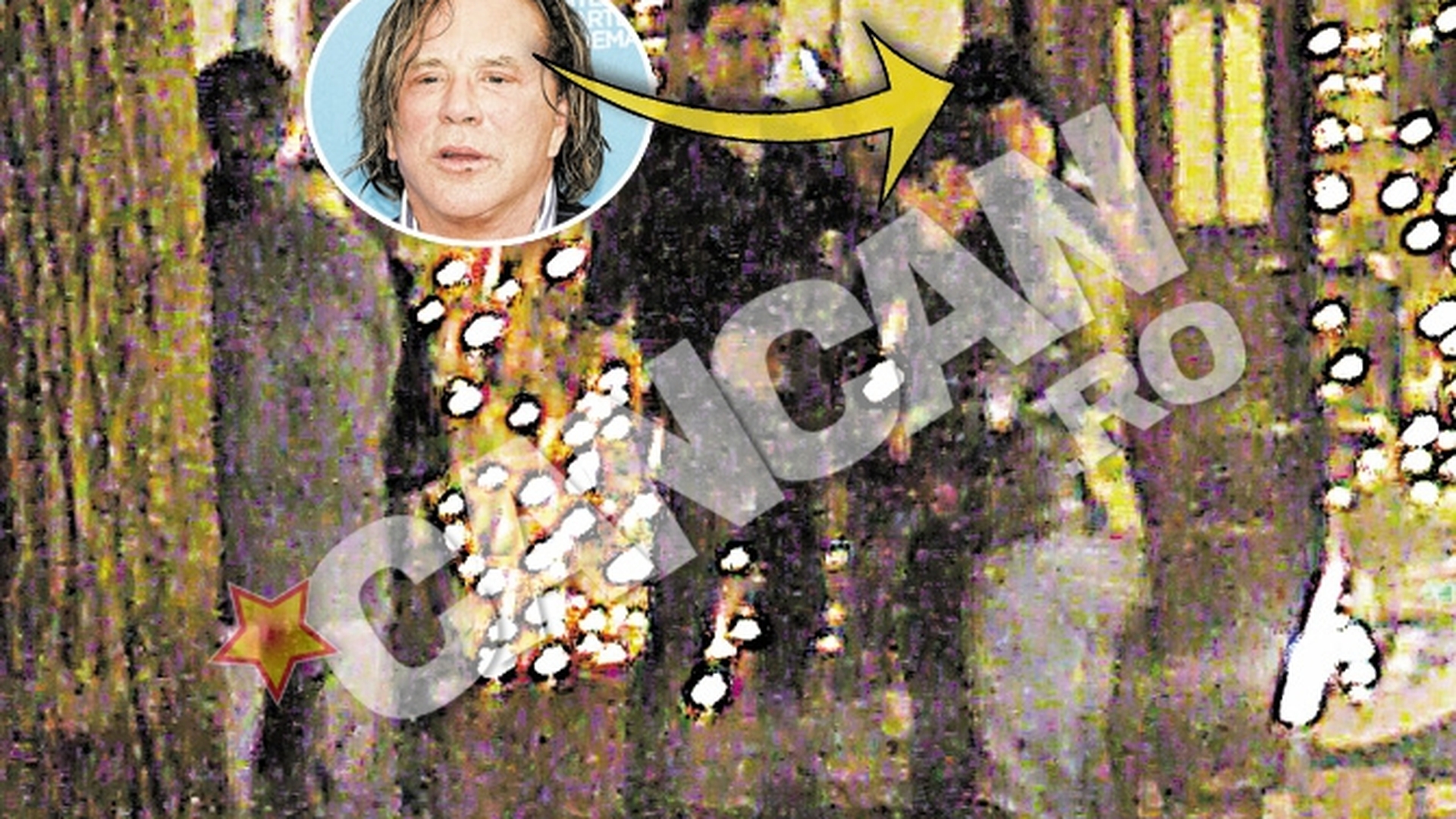 Si-a scos "haremul" la o cina tarzie in stil italian. Mickey Rourke continua seria distractiilor nocturne