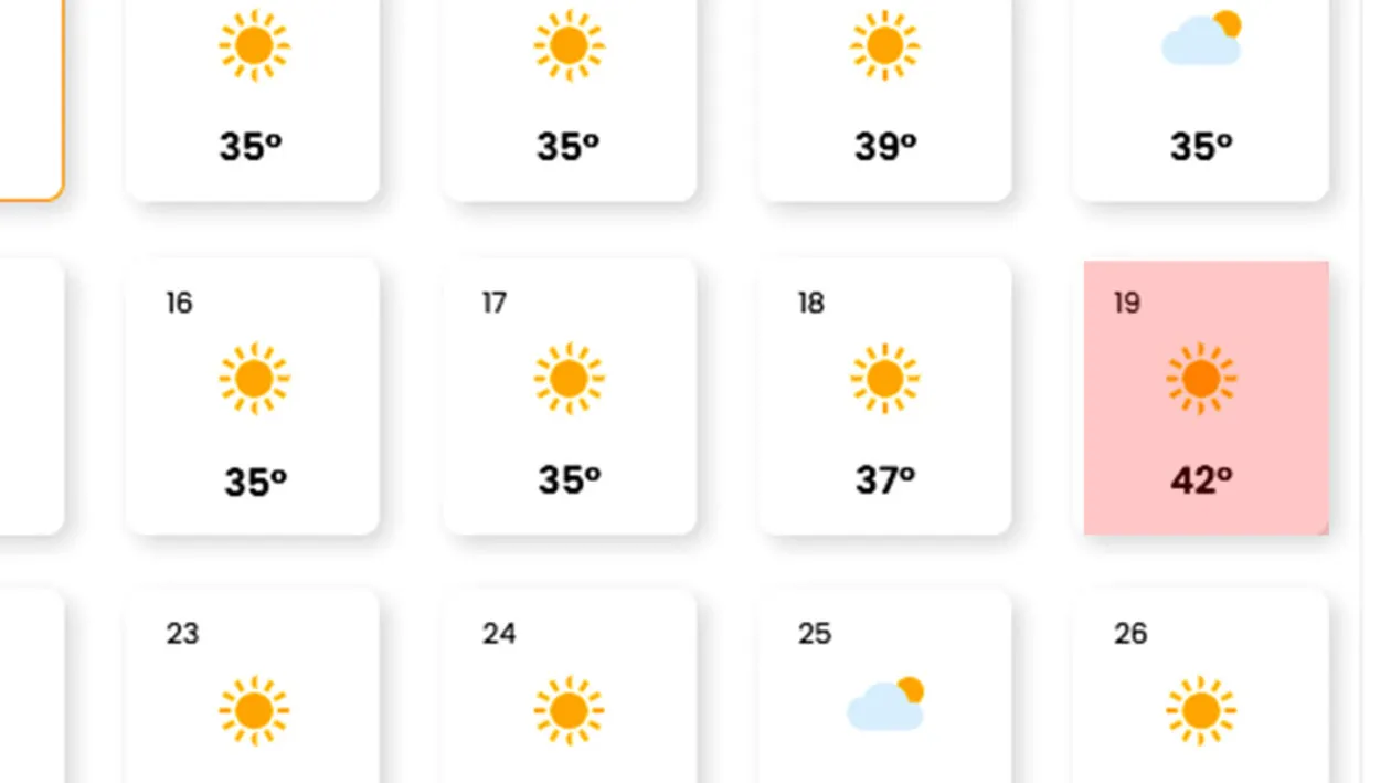 19 zile consecutive de caniculă în Sahara României. Meteorologii EaseWeather anunță temperaturi de 42 grade Celsius