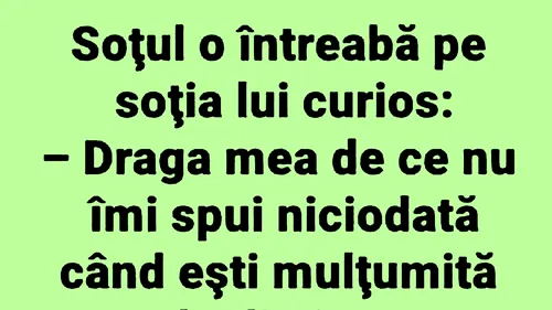 BANCUL ZILEI | Soțul curios