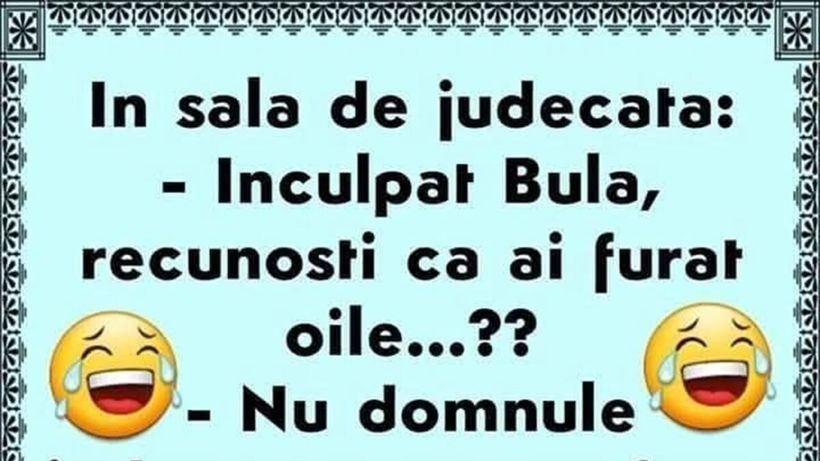 BANC | „Inculpat Bulă, recunoști că ai furat oile?”