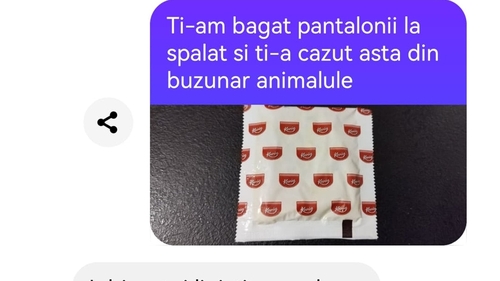 BANC | "Ți-am băgat pantalonii la spălat și ți-a căzut asta din buzunar"