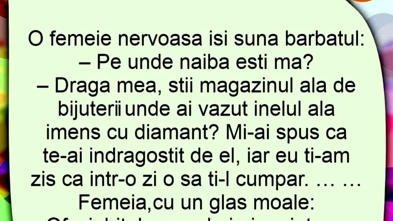 Bancul sfârșitului de săptămână | O femeie nervoasă își sună bărbatul