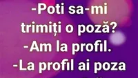 Bancul de weekend | Poți să-mi trimiți o poză?