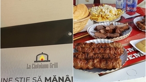 Paradisul micilor, „La Ciotoianu” din Popești Leordeni, are la intrare un mesaj care îi face pe clienți să își aștepte rândul în liniște