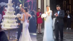 Enzo de la Chefi la cuțite s-a căsătorit religios cu Cristina Ene! Primele imagini de la nunta nepotului lui Joshua Castellano