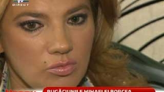 Mihaela Borcea: "Beau in fiecare zi aghiasma si ma rog pentru Cristi!"
