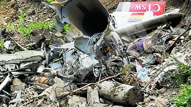 Un german s-a prabusit cu avionul in Hunedoara