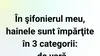 BANCUL ZILEI | Categorii de haine în șifonier