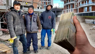 Câți lei primesc salariu Bui, Tinh și Xuan - trei vietnamezi care lucrează în construcții, în Cluj. Românii cer de 2 ori mai mulți bani!