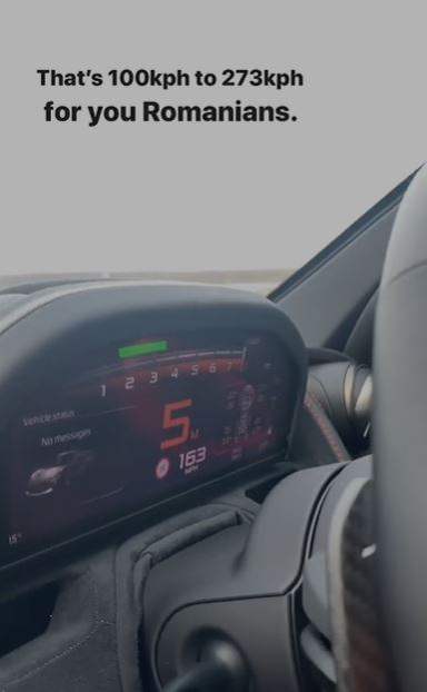 “Fostul cumnat” al Biancăi Drăgușanu, filmat în timp ce conduce cu peste 270 km/h pe A3. Cu ce bolid a înregistrat această performanță
