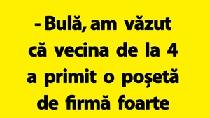 BANC | Bulă, vecina și poșeta de firmă