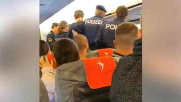 Scandal uriaș în avion! Un român a lovit o stewardesă: aeronava a aterizat de urgență la Viena VIDEO