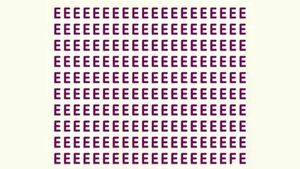 Test de perspicacitate | Nu toate literele din imagine sunt "E". Găsiți litera diferită în maximum 7 secunde!